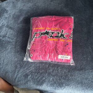 Young Thug Pink V1 Sp5der Hoodie Mens Size Small